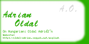 adrian oldal business card